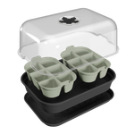 green basics seed tray 22cm stone green